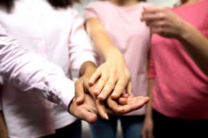 A group of hands